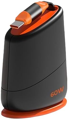 KHZen 60W Typ C Um EIN Einziehbares Ladekabel Silikonkabel Zum Effizienten Schnellen Von Laptops Tabletten Und Telefonen Zu Erhalten