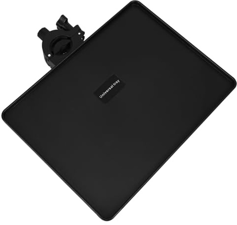 LIGIGWASH Soundkartenablage Ablage für Mikrofonständer 22x16,5cm Aufklemmbare Zubehörablage aus Robustem Kunststoff für Live Übertragungen und Bühnenregie