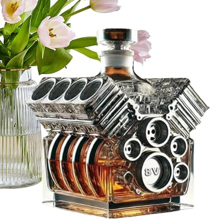 Motor V8 Whisky Karaffe Dekanter Wein Dekanter Harz Auto Spender Home Decoration Whiskey für Männer Auto Enthusiast