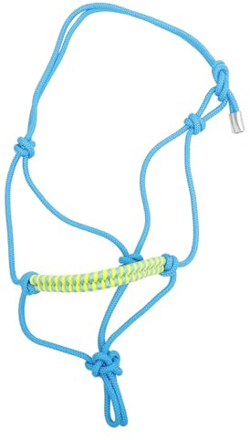 ROMISBABA Cabezada Trenzada para Caballos De Nailon Resistente, Cuerda Ajustable Multi-Nudo, Cabezada Portátil para Entrenamiento y Equitación Estilo Western, Equipo Profesional para Uso Exterior