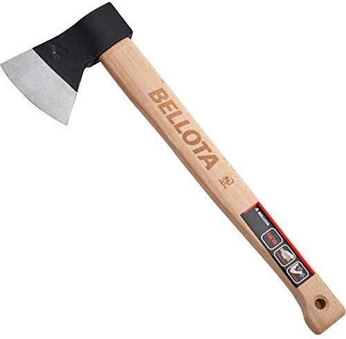 Bellota 8130400N 8130-400N-Hacha Vizcaina con Mango, Negro/Madera, 380 x 95 mm