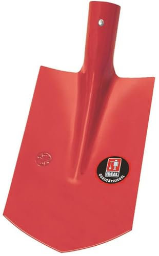 Sieger- Kabelgrabenschaufel | spitz | rot pulverbeschichtet | ohne Stiel | Zum Ausheben schmaler Gräben oder Kanäle | Grabeschaufel | Bauschaufel | Kabelgrabenschaufel | extra schmal