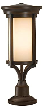 Licht-Erlebnisse Aussen Stehleuchte Wegbeleuchtung in Bronze antik Rustikal H:60cm Außenleuchte Terrasse Garten