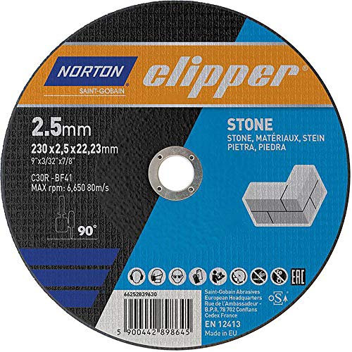 Norton Disco da taglio C30R-230 x 2,5 x 22,23 mm