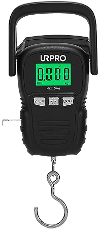 Digitale kofferwaage, URPRO Gepäckwaage Hängewaage Gepäck Fischerei Balance Pocket Crane 200 kg Kapazität