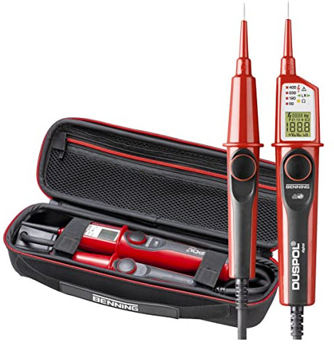 Benning Spannungsprüfer-Set (für Elektrotechnik, Spannungsmessbereich 1 V - 1000 V AC/ 1200 V DC / Durchgangsprüfungsbereich 0 kOhm - 100 kOhm) 50264