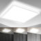 B.K.Licht - Pannello LED a luce indiretta, piatto, dimmerabile a passi, pannello LED soffitto, pannelli led, pannelli led soffitto, pannelli luminosi LED, luce pannello led, 42x42x2,9 cm, bianco