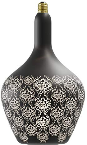 CALEX Versailles Noir Baroque - Zwart - LED lamp - Diameter 215 mm - dimmable - E27 Fitting - 5 W 1800 K 30 lm - Energy Label C