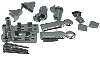 NOVELLINI - Bisagra R02YOB2G-40 | Repuesto para mampara de ducha. Paquete de bisagras + tapones para jóvenes 1B/2B cromado.
