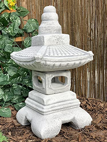 Japan Pagoda NOZURA 63 lb.Japanese Pagoda, Stone Lantern, Pagoda Temple, Japanese Garden, Stone Lantern, Memorial Decor, Japan Lover ,Garden Lantern Hypertufa Lightweight,Beautiful Statue, O1991H