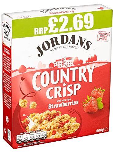 Jordans Country Crisp with SunRipe Strawberries, 6 x 400g