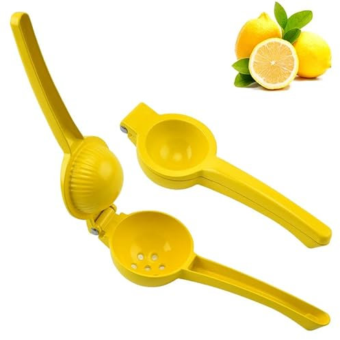 PIQIUQIU Exprimidor de Limones – Exprimidor de limas de Metal – Exprimidor Manual con Mango – Exprimidor de cítricos – Exprimidor Manual (Color Aleatorio)