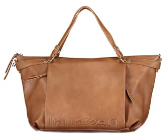 Desigual Damen Con BAG HALF LOGO 23 LIBIA 2 6000 BROWN, Marrone, Einheitsgröße EU