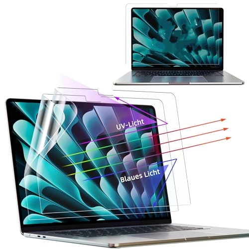 2 Stück Blaulichtfilter Displayschutzfolie für MacBook Pro 16“ (2021-2026, M1 M2 M3 M4 M5), Blendschutzfolie Augenschutz Schutzfolie, Hochauflösender Matter Screen Laptop Bildschirm für Mac Pro 16.2