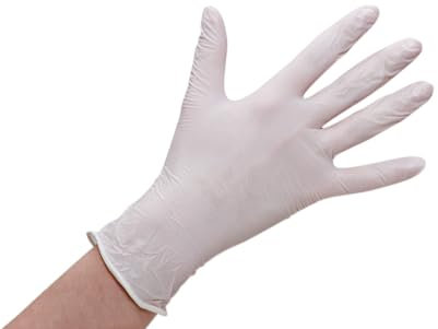 2000 Nitrilhandschuhe, weiß, Größe M, puderfrei, glatt, micro-texturierte Fingerspitzen, lebensmitteltauglich, CE 2777, ISO 374-1:2016 TYPE C (K), ISO 374-5:2016 VIRUS