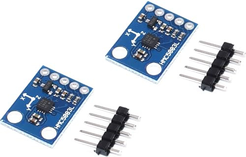 2 Stück GY-273 QMC5883L HMC5883L Dreiachsen-Kompass-Magnetometer-Sensor