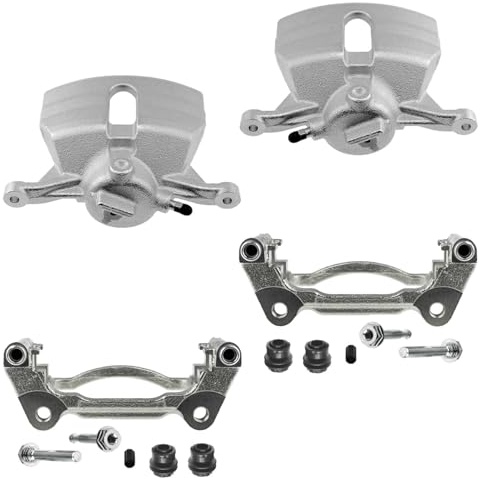 2x Bremssattel 2x Bremssattelhalter Vorderachse für Audi A3 für Seat Leon für Skoda Octavia III für VW Caddy IV Golf VII