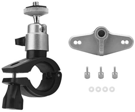 EUGOOCX RC/RC 2-styrenhet cykelmonteringsfäste med 1/4 skruvadapter för DJI Mini 4 Pro/Mavic 3/Mini 3 Pro/Air 3/Air 2S med skärm fjärrkontroll cykelmonteringstillbehör