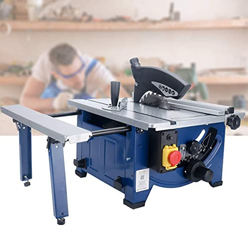 Sega Da Banco Retrattile, Sega Circolare Da Banco Professionale Per Lavorazione Del Legno, Motore Potente Da 1800 W, Profondità Di Taglio 0-45 Mm E Angolo Di 45° Per Pannelli Di Legno, Alluminio, Pvc