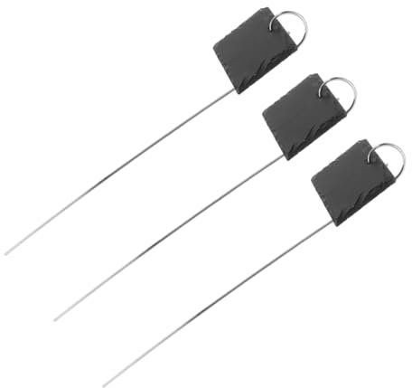 FUNOMOCYA 3St Pflanzenetikett Gartenstecker Pflanzenstecker Pflanzenmarker für Outdoor-Pflanzen wasserfest Etiketten für Gartenpflanzen Pflanzenpfähle Pflanzenzeichen Rostfreier Stahl