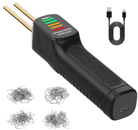 300 W Cordless Fast Heating Stapler Welding Kit | Portable Stapler Welding Kit for Bumpers,Dashboards,Hot Stapler Repair Kit,Car Bumper Repair Kit,Multipurpose Repair Tools for Radiators, Spoilers