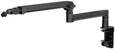 ENDORFY Broadcast Low Profile Boom Arm, Premium Low Profile Mikrofon Smartfone und Lichtarm mit Kabel, 360 Grad drehbar
