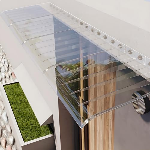 Balkonmarkise Wetterfest Outdoor Paravent ohne Bohren 55x240cm - Seitenschatten für Terrasse und Balkon Sonnenschutz Vordach stilvolle Außenverkleidung