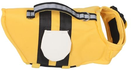 Levemolo Giubbotto Salvagente per Cani Accessorio da Nuoto per Piccoli Cani Fibbie Sgancio Rapido Design Accattivante Maniglia di Salvataggio in Morbido per Sicurezza in Acqua