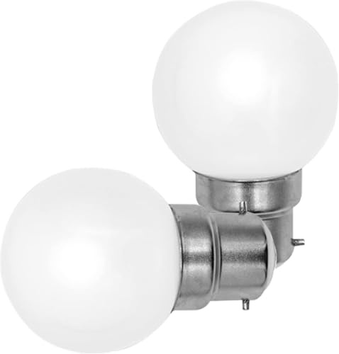 TRIJZHOU B22 LED Glühbirne, 4W LED Lampe Ersetzt 40W Glühlampen, 230V Nicht Dimmbar 380Lm Naturweiß 4000K, G45 Kolbenform B22 Bajonett Kappe Leuchtmittel für Led Beleuchtung, 2er Pack