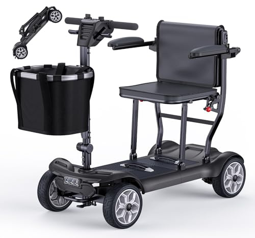 ENGWE E-Mobilität-Gerät, 20kg Leicht Zusammenklappbar für Erwachsene und Senioren, 38km Reichweite, mit Herausnehmbaren 240 Wh*2 Lithiumbatterien (Schwarz)