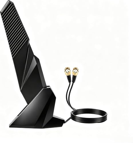 WiFi 6E Tri-Band Antenna 6GHz 5GHz 2.4GHz Bluetooth PC WiFi RP-SMA Antenna