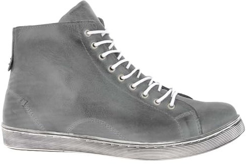 Andrea Conti Damen High Top Sneaker Schnürer Leder dynamisch 0341500, Grau,40 EU