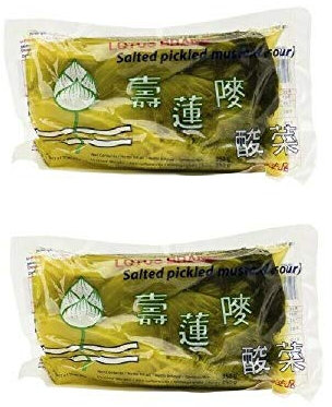 Pamai Pai® Doppelpack: 2 x 350g Eingelegter saurer Senfkohl gesalzener Senfgemüse