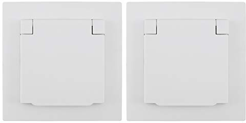 McPower Kontroll-Schalter | Shallow | 250V~/10A, UP, Klemmanschluss, weiß matt, integrierte Kontrollleuchte