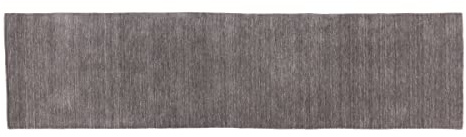 RUG PRINCE Tappeto di lana Gabbeh tinta unita, tessuto a mano, 80 x 300 cm, tinta unita, fatto a mano