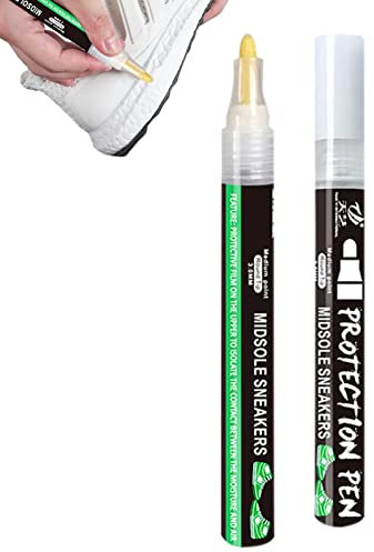 Firulab Virtcooy 5 Stylo d'entraînement Blanc - Cirage Blanc pour Baskets,Nettoyant pour Semelle intercalaire, Chaussures, Baskets, Peinture, Stylo en Cuir, bâton Nettoyage