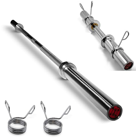 GYM DISTRICT Kurzhantelstange - Pro Kurz-Hantelstange für Fitness, Powerlifter, Gewichtheber, Athleten, Bodybuilder - Verchromte Stahl Bodybuilding Stange - Ø 50 mm