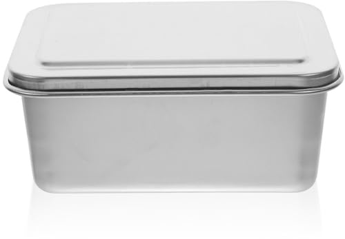 TOPBATHY 1 Set Stainless Steel Baking Pan with Lid, Rectangle Sheet Cake Pans with Covers Bakeware for Cakes Brownies Casseroles