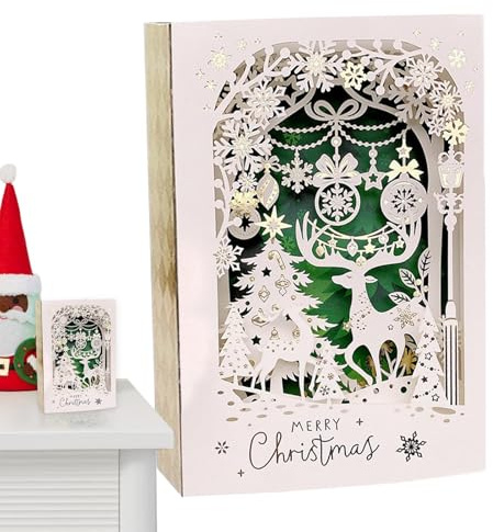 Niedliche Weihnachtskarten – Weihnachtskarte, Grußkarten für Partys | Pop-up-Weihnachtskarten mit leichter Musik, Musik-Weihnachtskarte, Weihnachtsgrüße, Neujahr für Weihnachtsaktivitäten.
