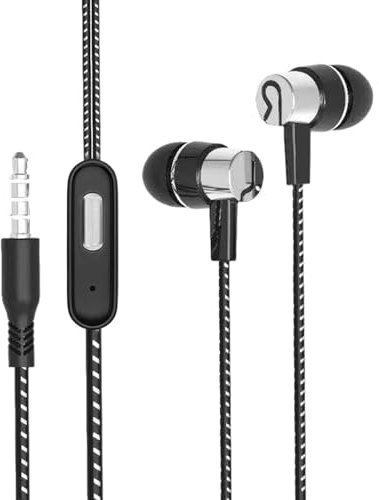 Auricolari Cablati In-ear Con Microfono - Cuffie Portatili Con Filo Per Chiamate, Suono Stereo Ad Alta Fedeltà