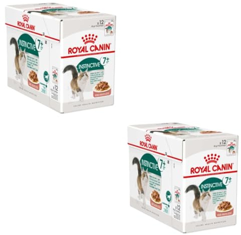 ROYAL CANIN INSTINCTIVE 7+ in Soße | Doppelpack | 2 x 12 x 85 g | Alleinfuttermittel für ausgewachsene Katzen ab 7 Jahren | Zur Unterstützung der Vitalität und Nierengesundheit
