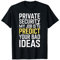 Equipo de protección VIP de guardaespaldas profesional de seguridad privada Camiseta