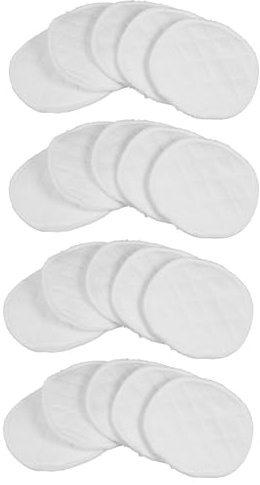 ifundom Assorbilatte Delicato Lavabili in Cotone Coppette 20 a Bianco Unitá senza Irritazioni Comfort per Cura Post-partum Adatte Nuove Mamme Allattamento Giorno e Notte