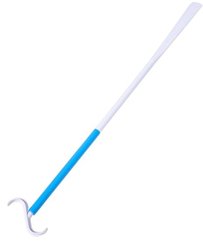 ADOCARN Convenient Shoe Lifter 2-in-1 Practical Aid Stick Sock Removing Abs Material Assorted Colour for Elderly Dressing Disabled Travel Use