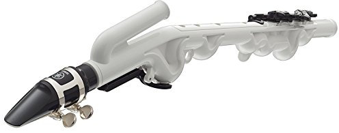 YVS-100 Venova – Blockflöte mit Saxophonklang – Mit Transporttasche, Rohrblatt, Mundstück und Begleitheft – In weiß