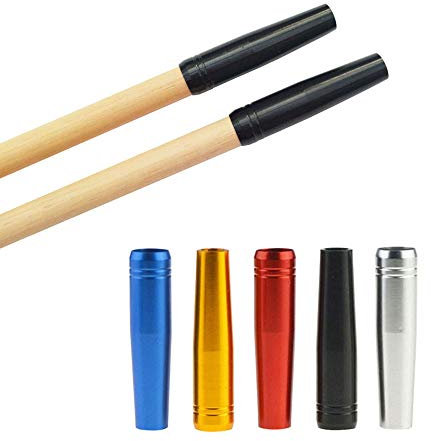 SHARROW 12pcs Bogenschießen Pfeil Aluminiumeinsatz Verbinden Sie die Pfeilspitze Aluminium Pfeile Insert für 8mm Bambuspfeile Holzpfeile Pfeilschaft (Schwarz)