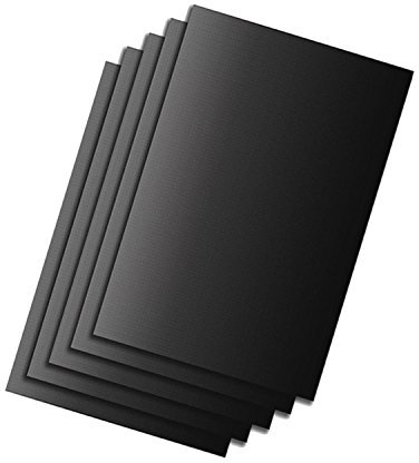 5 x Lámina de hornear Negro | antiadherente Horno | útil backpapier | Back Pantalla