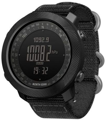 Zebroau North Edge - Orologio da polso multifunzione con retroilluminazione a LED, bussola, impermeabile, per sport all'aria aperta, corsa, nuoto, militare