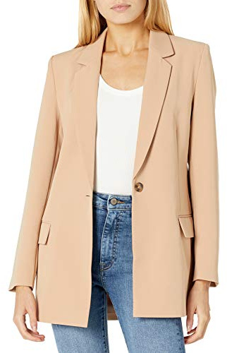 The Drop Blazer Long Blake pour Femme, Pralina, M