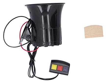Akozon Bocina de sirena para coche, 3 tonos, 105 dB, 12 V, 30 W, de alarma para coche, moto, ciclomotor